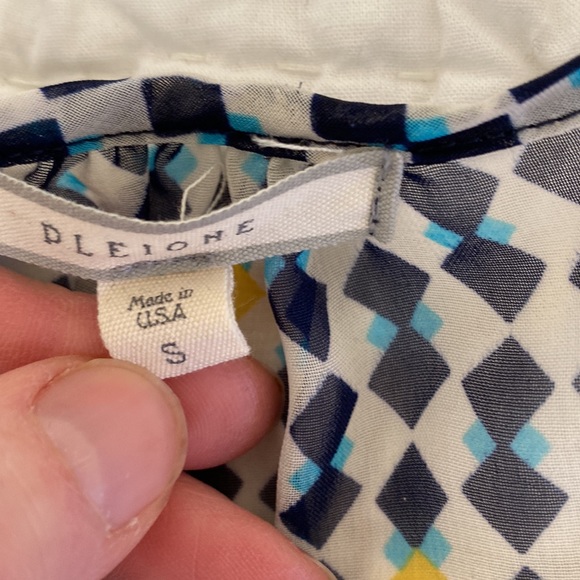 Pretty Geometric Pattern Blouse from Pleione size Small - Picture 2 of 8